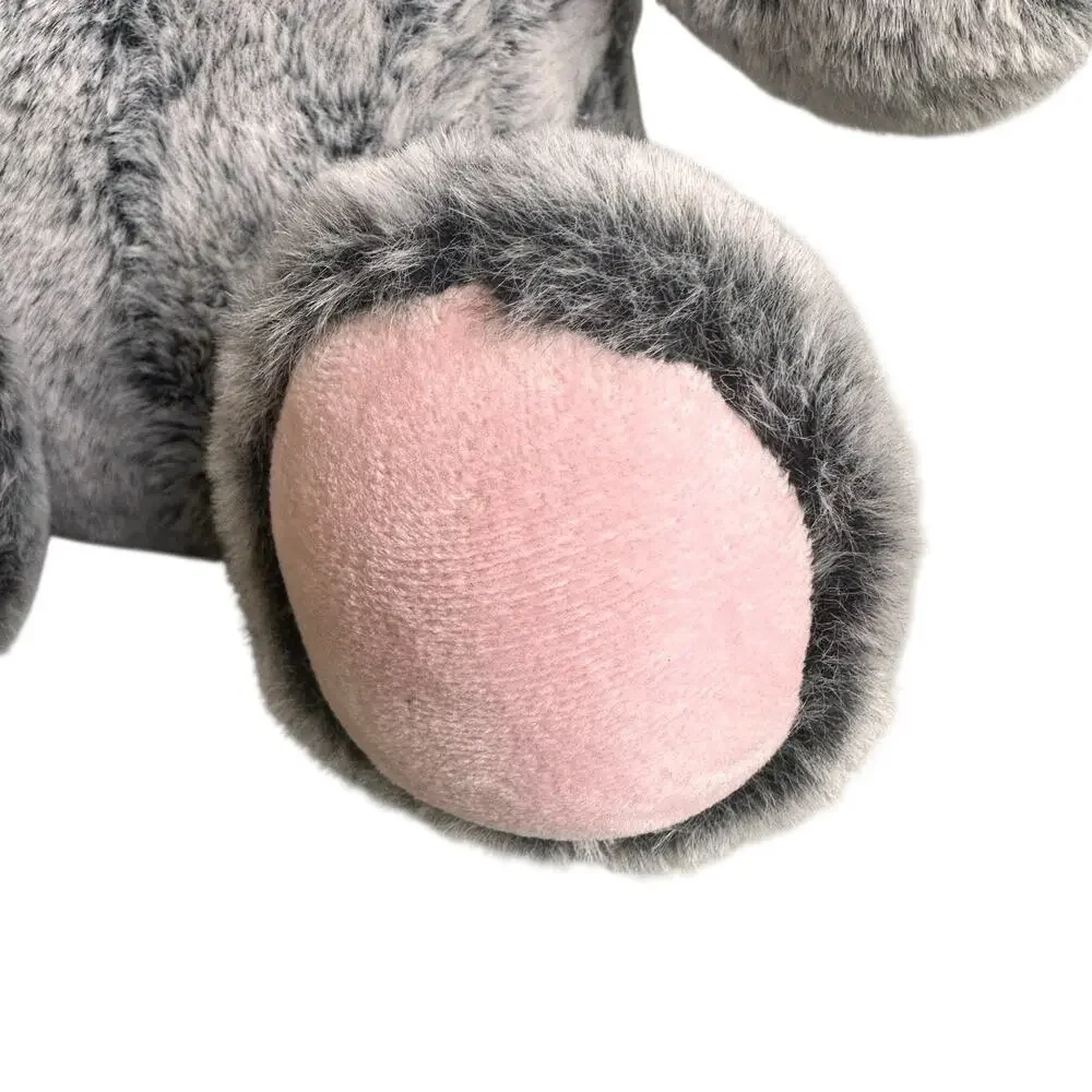 PetSmart Plush Dog Toy Lucky the Teddy Bear Gray Squeaker Stuffed Animal